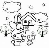 My Melody Coloring Page – Fun Free Pages sketch template