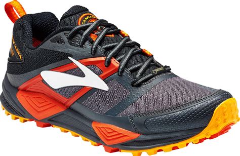 Brooks Synthetic Cascadia 12 Gtx Trail Running Shoes in Black/Red (Red) for Men - Lyst