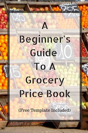 A Beginners Guide To A Grocery Price Book (Free Template Included ...