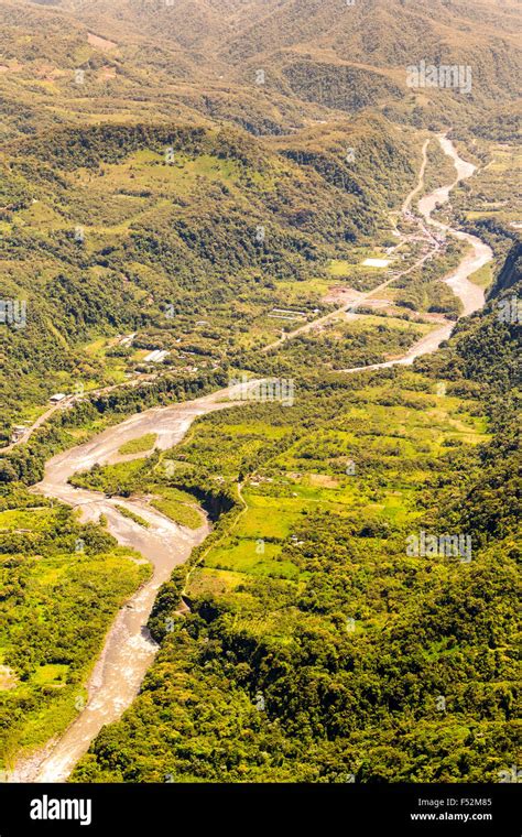 Aerial Photo Of Pastaza River Exiting The Andes Mountain In Tungurahua ...