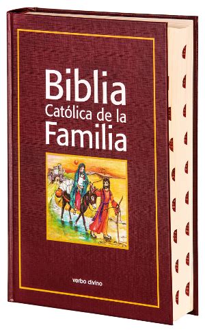 Biblia Católica de la Familia Cartoné, dos colores con uñeros | Centro Bíblico Verbo Divino ...