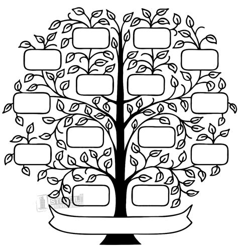 Family Tree Stencils on Stencil Revolution | Family tree printable, Family tree template, Free ...