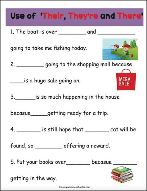 Mastering There, Their, and They're: Free Worksheet Packet! - The Simple Homeschooler