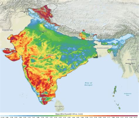 Wind Speed Map Of India - United States Map