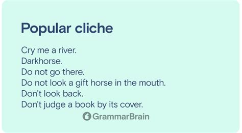 Top Cliche Examples (Definition, Types, Common Cliches) | GrammarBrain