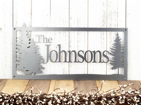 Custom Name Sign Metal Sign Personalized Sign Lake Home | Etsy