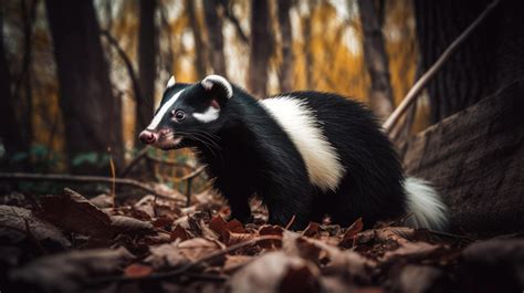 stunning breathtaking vibrant Skunk in own habitat hd image 22189712 ...