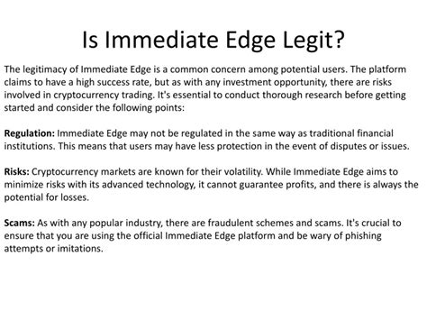 PPT - Is Immediate Edge Legit PowerPoint Presentation, free download ...