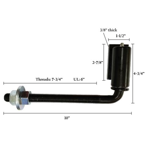 3/4" J-Bolt Adjustable Barrel Hinge | Spring Creek Products