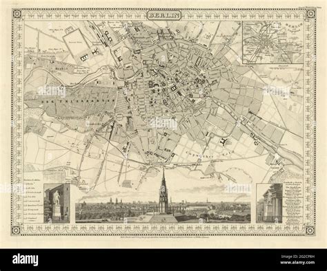 Berlin Map, Map of Berlin, Berlin Print, Berlin Poster, Berlin Maps, Berlin Prints, Old Map of ...