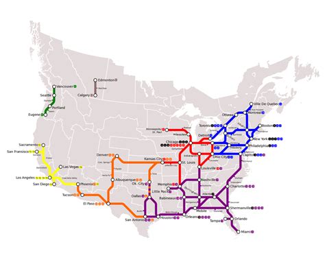 High Speed Rail in the United Socialist American Republics, 2015 : imaginarymaps