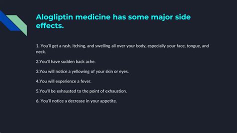 PPT - Alogliptin medicine uses, side effects & precaution PowerPoint ...