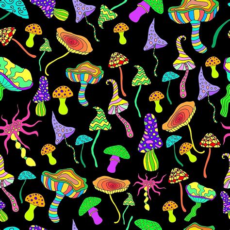 "Hallucinogenic decorative fantastic mushrooms" by Kioto | Redbubble