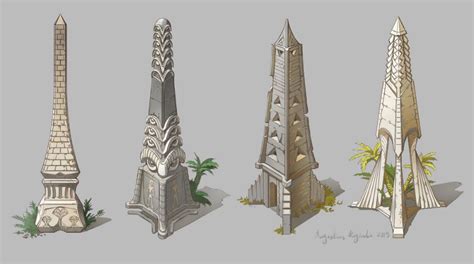 Obelisks by AugustinasRaginskis on DeviantArt | Game concept art, Buildings artwork, Obelisk