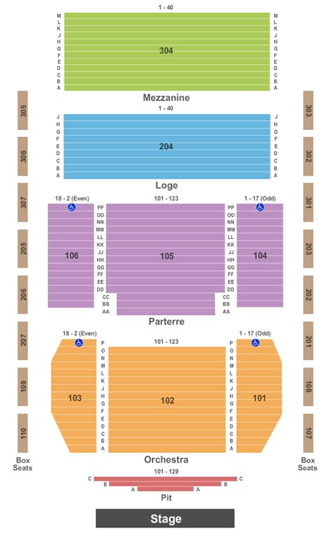 Classic Center Theatre Seating Chart & Maps - Athens