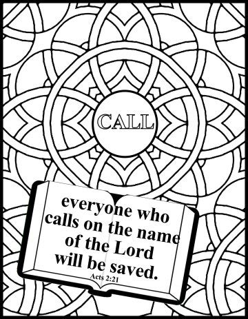 Free printable Bible coloring pages about salvation