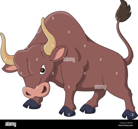 Angry bull cartoon Stock Vector Image & Art - Alamy