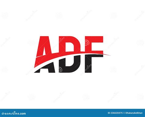 ADF Letter Initial Logo Design Vector Illustration Stock Vector ...