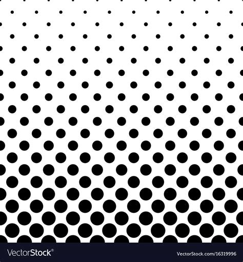 Abstract black and white dot pattern background Vector Image