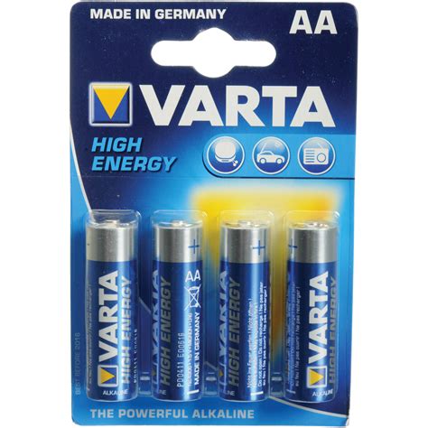 Varta High-Energy 1.5V AA LR6 Alkaline Battery V4906121414 B&H