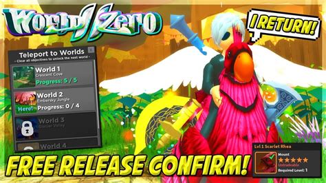 WORLD ZERO FREE RELEASE COMING! OPEN WORLD 2 AND MOUNTS IN THIS DUNGEON GAME WORLD ZERO ROBLOX ...