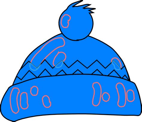 Winter Hat Blue Clip Art at Clker.com - vector clip art online, royalty free & public domain