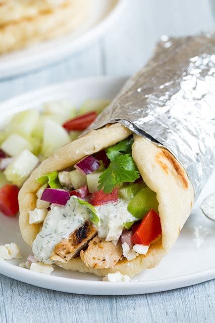 Chicken Gyros and Pita (with Tzatziki Sauce) - Cooking Classy