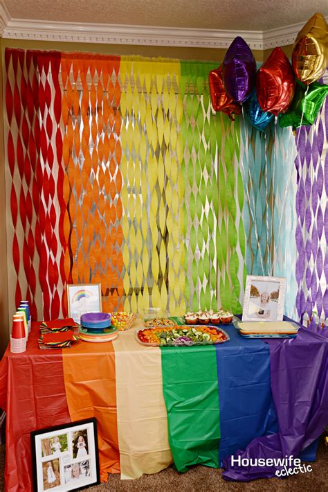 Rainbow Themed Party - Housewife Eclectic