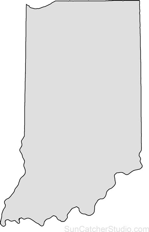 Download Hd Indiana Map Outline Png Shape State Stenc - vrogue.co