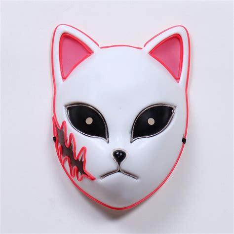 Kimetsu no Yaiba Mask Led Halloween Demon Slayer Storeandise Demon ...