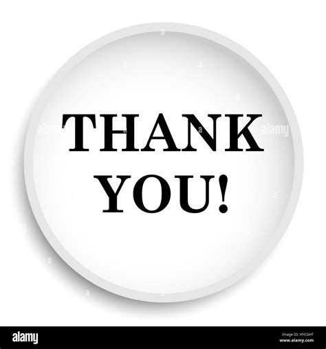 Thank you icon. Thank you website button on white background Stock Photo - Alamy