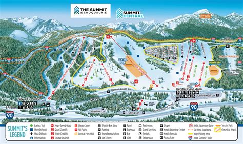 Snoqualmie Pass Trail Map