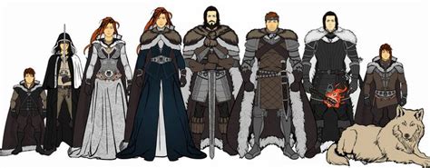 The starks by acidfusion on DeviantArt | Game of thrones cartoon, Targaryen family tree, Game of ...