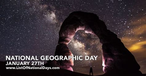 NATIONAL GEOGRAPHIC DAY - List Of National Days