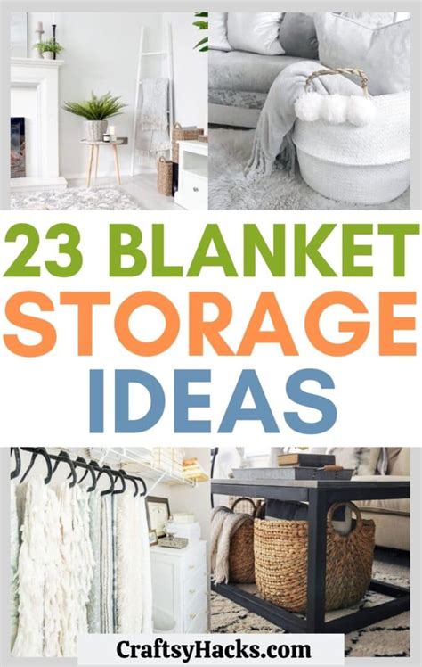 23 Ingenious Blanket Storage Ideas - Craftsy Hacks