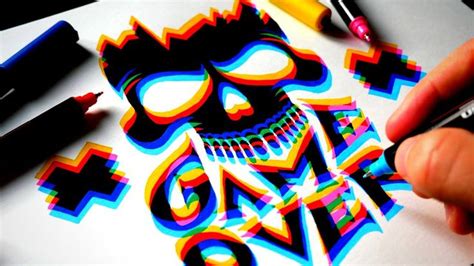 How to Draw GLITCH Like a BOSS *glitch (font) tutorial* - YouTube | Glitch font, Glitch art ...