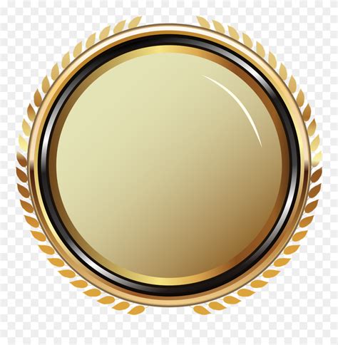 Golden Badge Png Image Background - Transparent Gold Badge Png Clipart (#5264529) - PinClipart