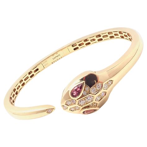 Bvlgari Serpenti 18K Rose Gold Diamond Bracelet at 1stDibs