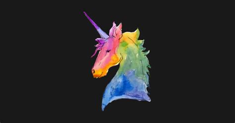 Watercolor Unicorn Rainbow Unicorn Illustration- Watercolor Unicorn Rainbow Unicorn Illu - Kids ...