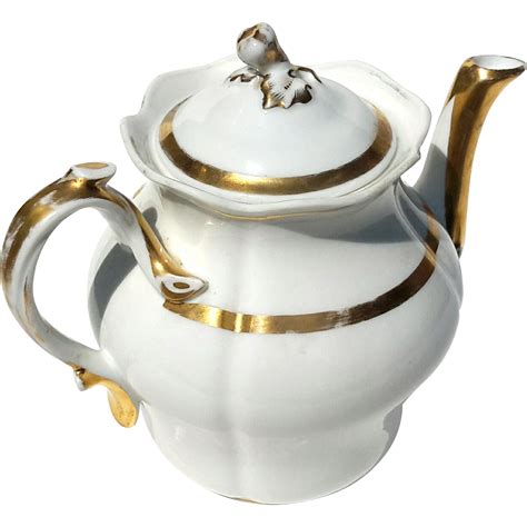 Antique Paris Porcelain Gilt Gold Decorated Teapot, Circa 1890 : Stephen A. Kramer Ltd. | Ruby Lane