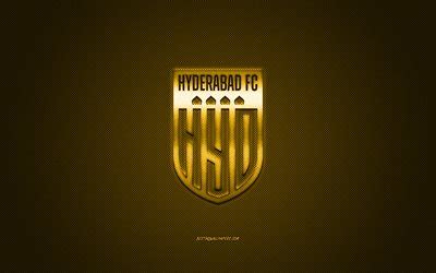 Download wallpapers Hyderabad FC, Indian football club, yellow logo ...