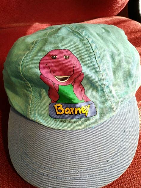 Vintage Barney Cap Barney and Friends Purple Dinosaur Kids Hat blue ...