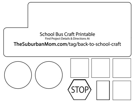 Back To School: School Bus Countdown Kids Craft - TheSuburbanMom