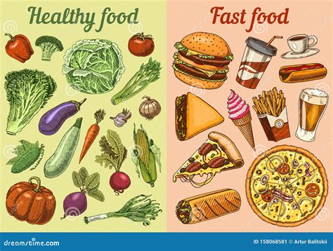 Healthy Food Vs Junk Food Chart