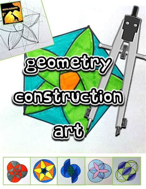 Geometry Construction Art | Education math, Math, Elementary activities