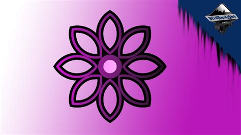 INKSCAPE TUTORIAL ~ 2D FLOWER - YouTube