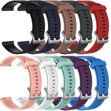 QGHXO Band for Garmin VivoActive 3, Soft Silicone Replacement Watch Band for Garmin VivoActive 3 ...