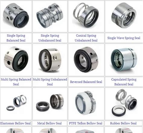 Centrifugal Pump Seal Types