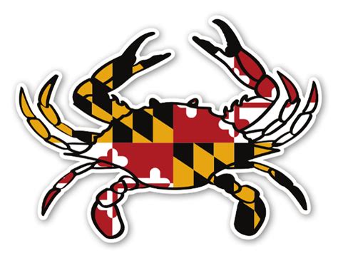 Crab Flag of Maryland Sticker - Graffiti Skull png download - 600*459 ...