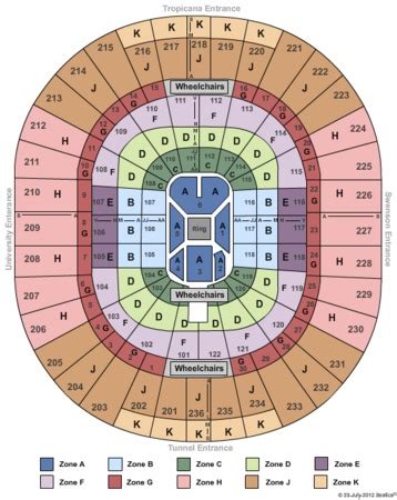 Thomas & Mack Center Tickets in Las Vegas Nevada, Seating Charts ...